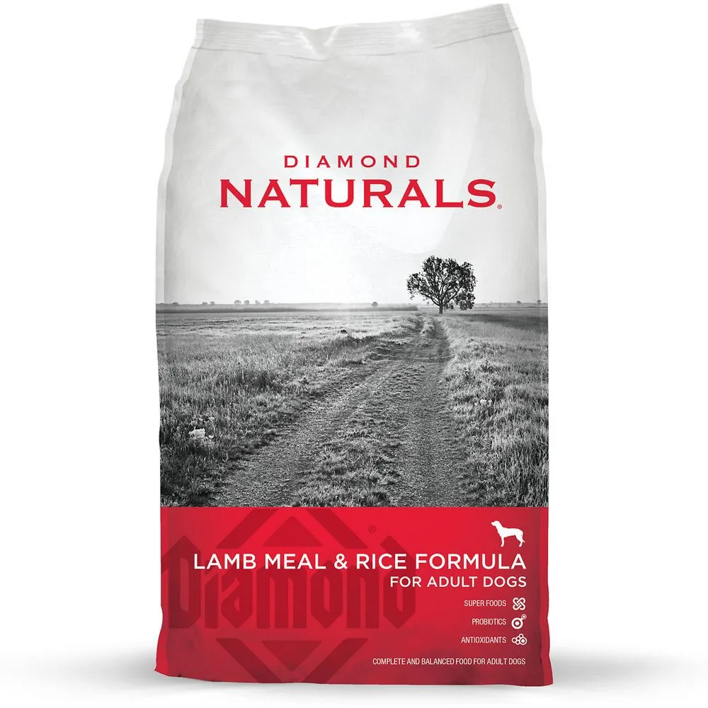 DIAMOND NATURALS PERRO ADULTO CORDERO Y ARROZ – 40 LB