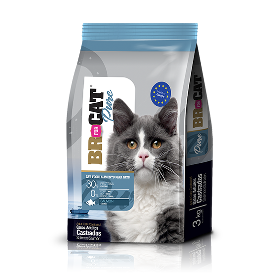 BR FOR CAT - ADULTO CASTRADOS SALMÓN - 10KG