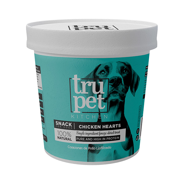 Snacks para perros liofilizados - Corazón de Pollo - 100% Natural Proteina