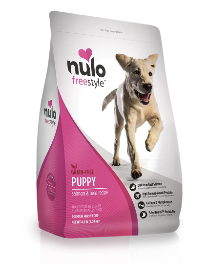 NULO PERRO CACHORROS – GRAIN FREE SALMÓN Y ARVEJAS – 24 LB – 10.89KG