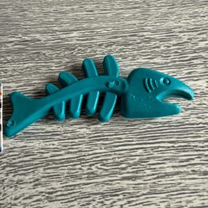 Mordedor Masticable con Textura Espina Pescado Azul